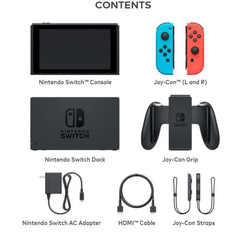 nintendo switch with console