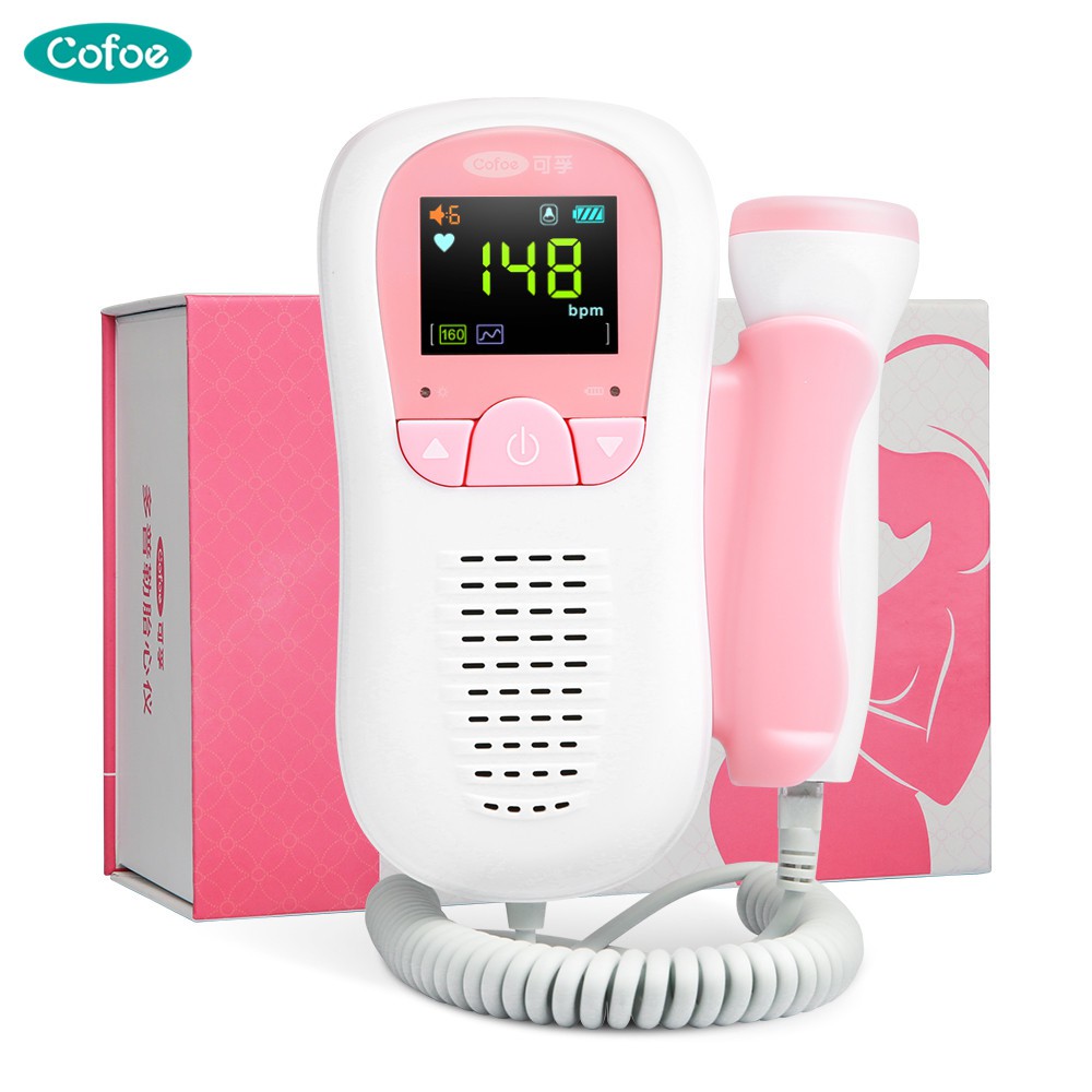 Cofoe Fetal Doppler Baby S Heartbeat Detector Fetal Heart Portable Ultrasound Monitor For Pregnant Shopee Philippines