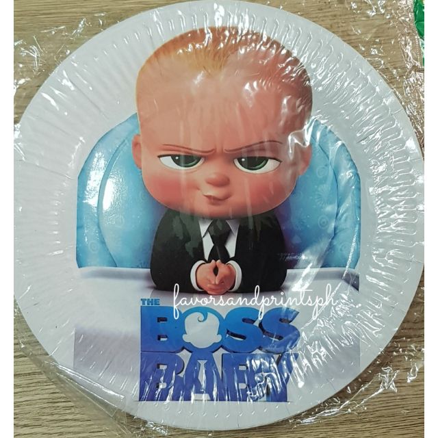 BOSS BABY PAPER PLATES / PAPER CUPS (10pcs/pack) | Shopee Philippines