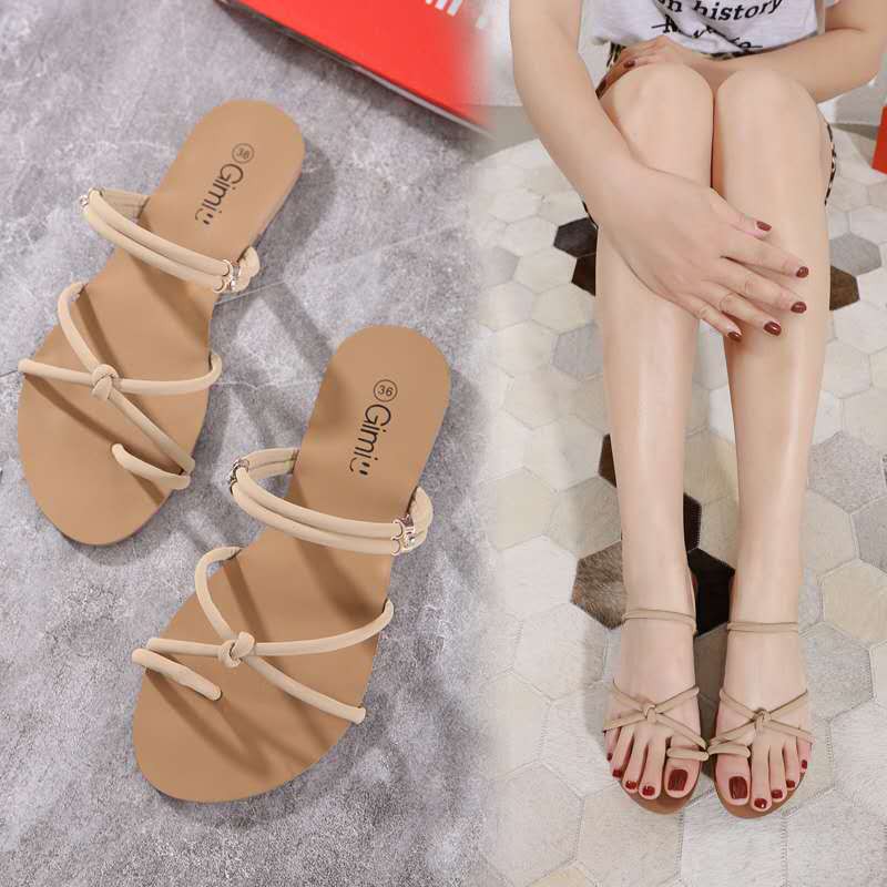 New Style Gimi Korean Flat Sandals Shopee Philippines