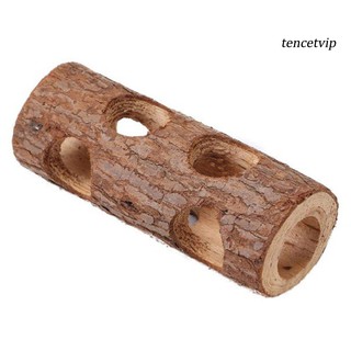 【Vip】Pet Hamsters Mouses Wood Tunnel Tube Hollow Tree Trunk Teeth Grinding Chew Toy #8