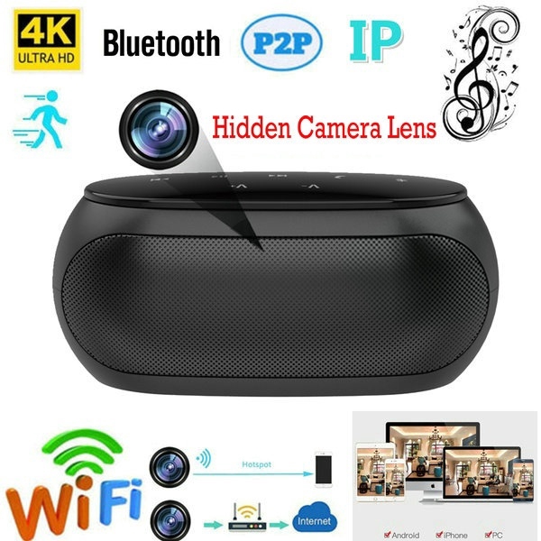 4k Hd 1080p Bluetooth Speaker Spy Hidden Audio Camera Wifi Ip Wireless Network Cam Security Shopee Philippines