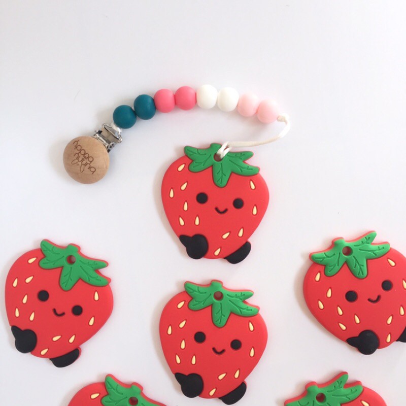 strawberry teether