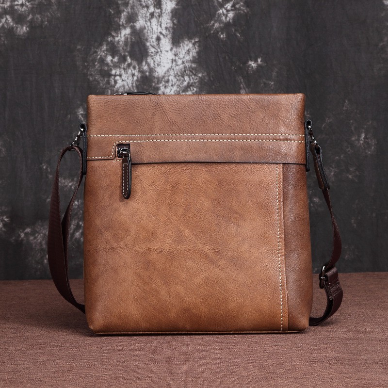 soft leather sling bag