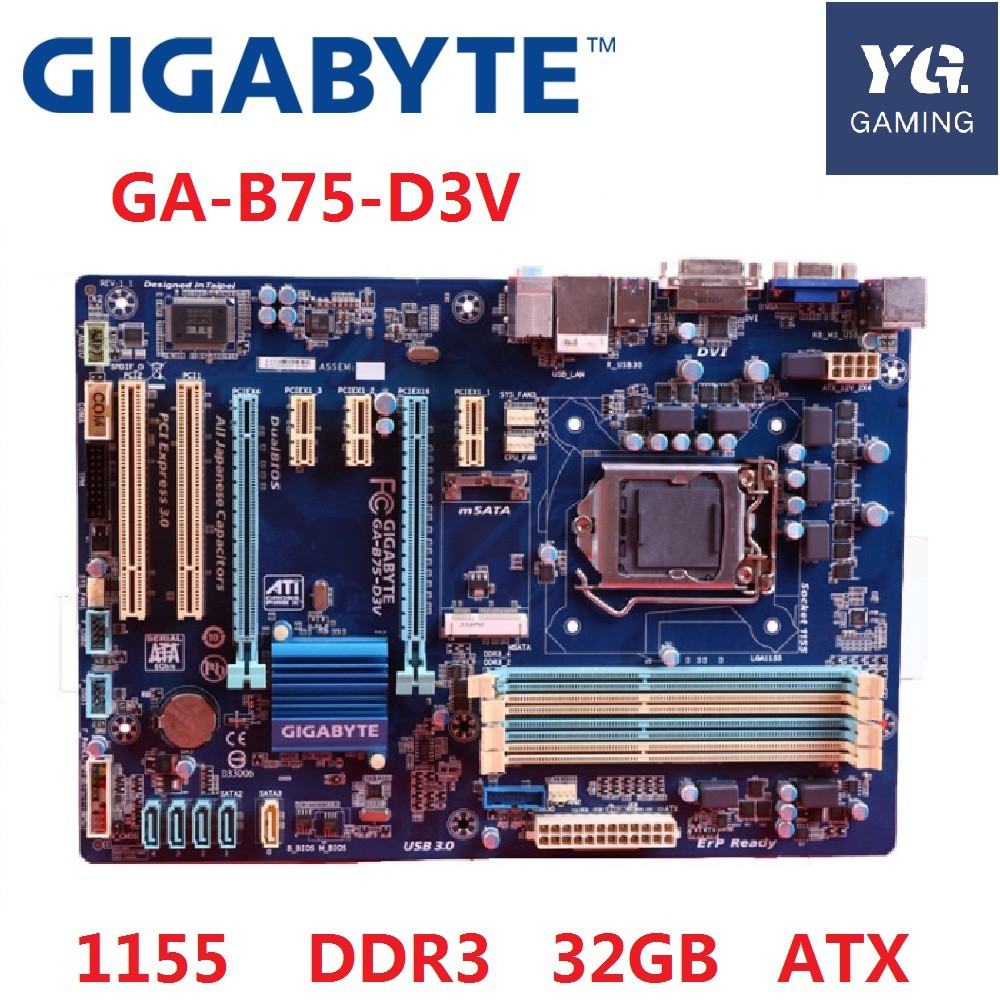 Gigabyte Ga 5 D3v Original Desktop Motherboard Ddr3 Lga1155 For I3 I5 I7 22nm Cpu 32gb 5 Boards Shopee Philippines