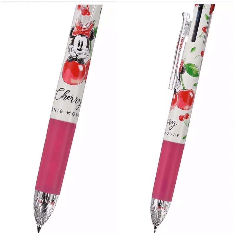 Pre order Zebra Sarasa Cherry | Disney Character multi 4+1 Ballpoint Pen + pencil Disney Store Japan