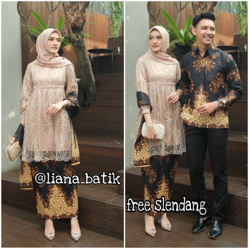Batik Brocade Couple Modern Javanese Blouse, Engagement Javanese Blouse ...