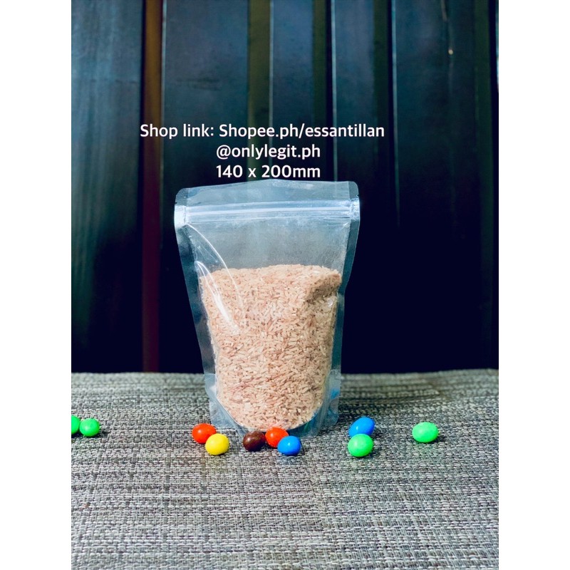 25pcs Stand Up Plastic with Ziplock Clear Glossy (Part2)