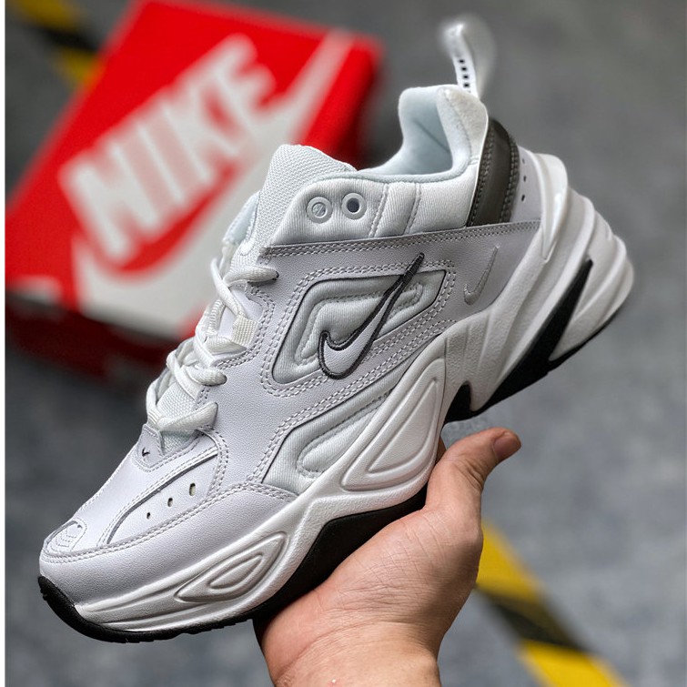 100% Original Nike M2K Tekno Retro Trend Wild Travel White Sports Shoes Men & Women | Shopee Philippines