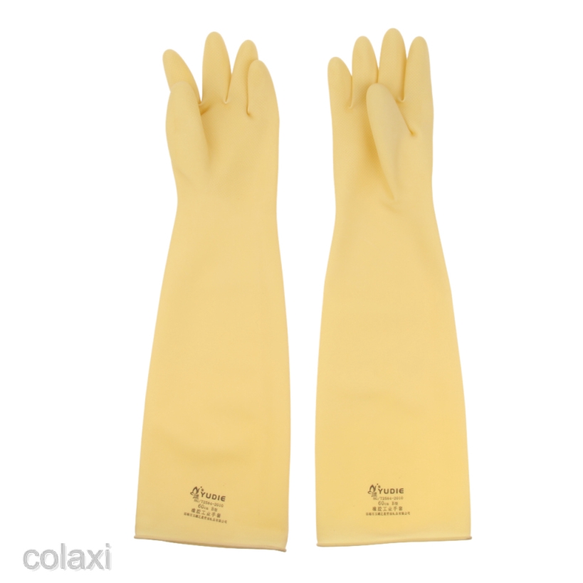 shoulder length rubber gloves