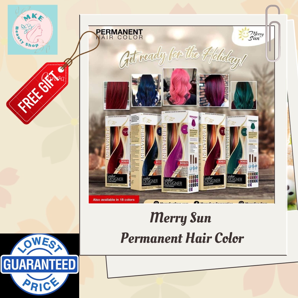 Merry Sun Permanent Hair Color Shopee Philippines