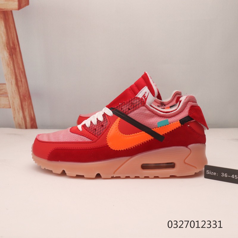 nike air max 90 x off white red