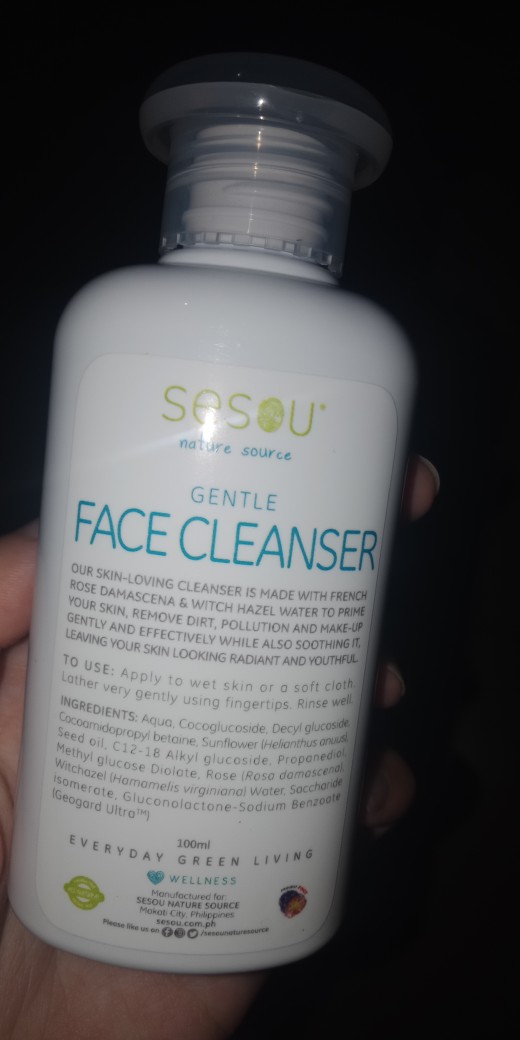 sesou nature source gentle face cleanser