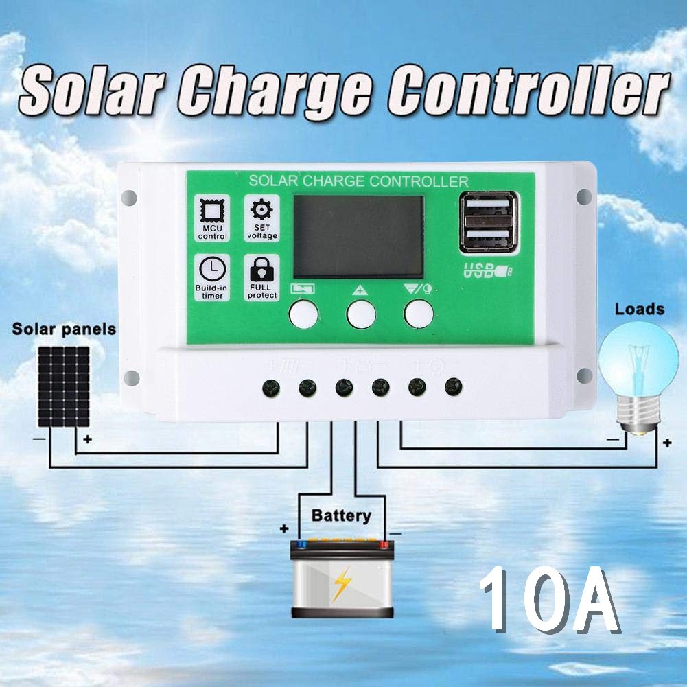 Y&H 10A Solar Charge Controller for 12V 24V Lead Acid/Lithium Battery with  Timer Setting ON/Off Hour | Shopee Philippines