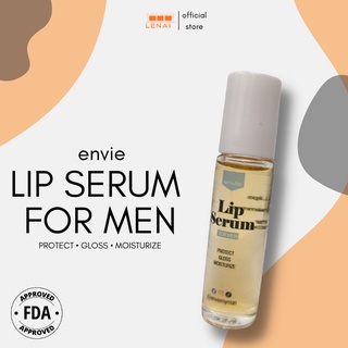 Envie Lip Serum for Men Infused w/ Vit-E that Moisturizes and Protects Dry, Chapped & Dark Lips