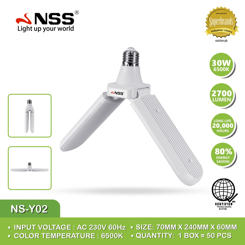 NSS light bulb 30W 6500K 2700 Lumen Foldable LED lights for outdoor LED ...