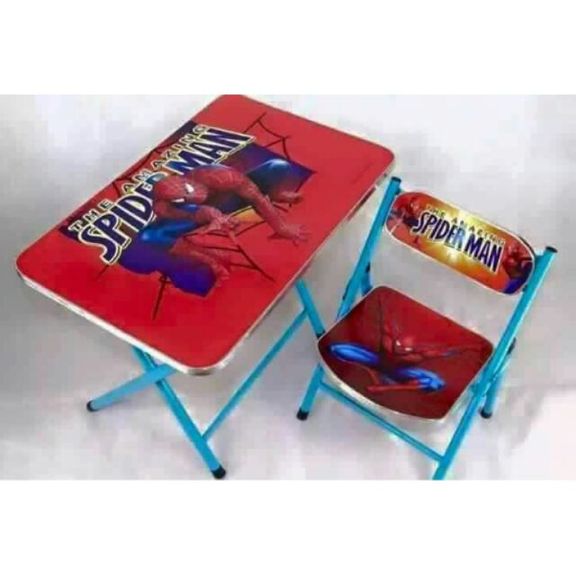 spiderman table chair