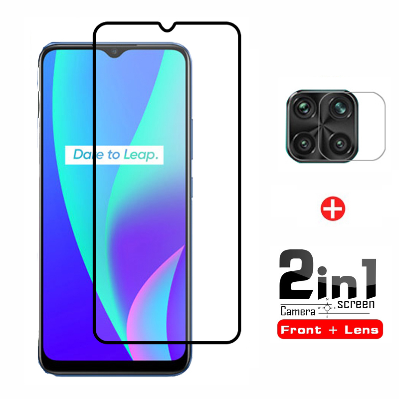 Realme C15 C35 Tempered Glass Full Coverage Glass Film for Realme 6 5