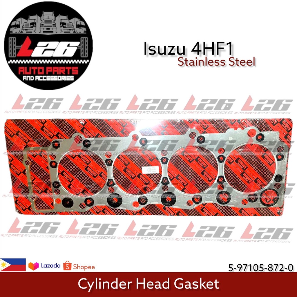 Isuzu 4HF1 Cylinder Head Gasket 5971058720 Stainless Steel Shopee Philippines