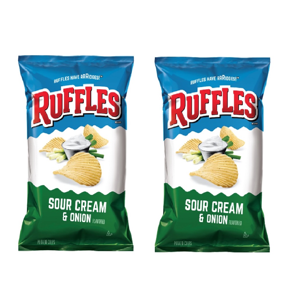 Ruffles Sour Cream & Onion Potato Chips Set of 2 Shopee Philippines