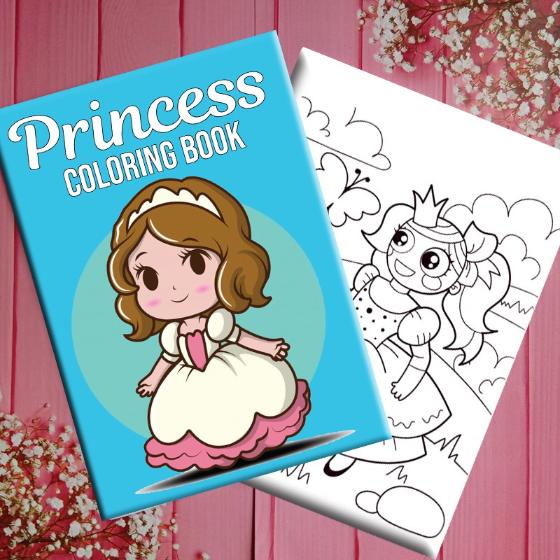 Coloring Book For Kids Princess Coloring Pages For Girl Shopee Philippines