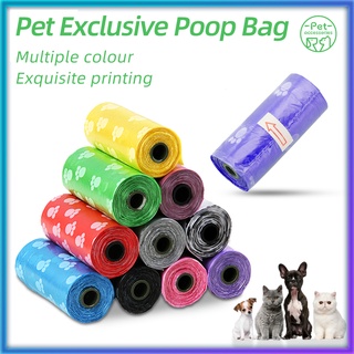 Pet Poop Bag foot Printed Dog Garbage Disposable Trash Bag