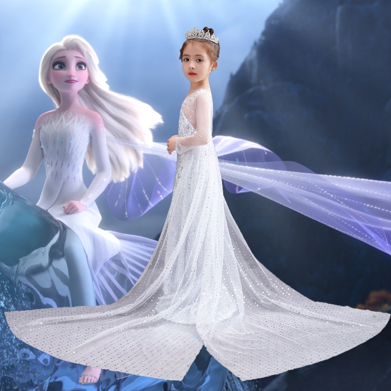 white elsa dress