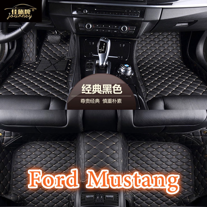 [Ready Stock] Custom For Ford Mustang Car Floor Mats 3 Pcs Waterproof