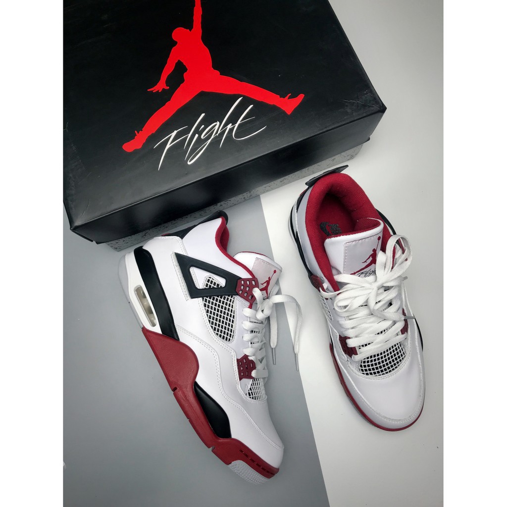 jordan 4 white red