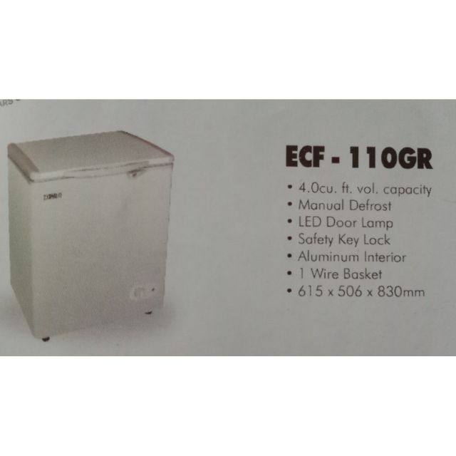 Brandnew Eurotek Chest Type Freezer 4cuft 6cuft 7cuft 11cf Shopee Philippines