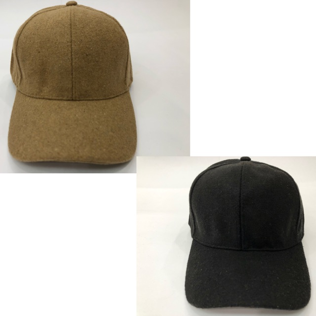 plain wool baseball cap