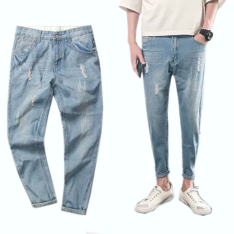 Korean Denim Fashion Wear Jeans for men's | Shopee Philippines