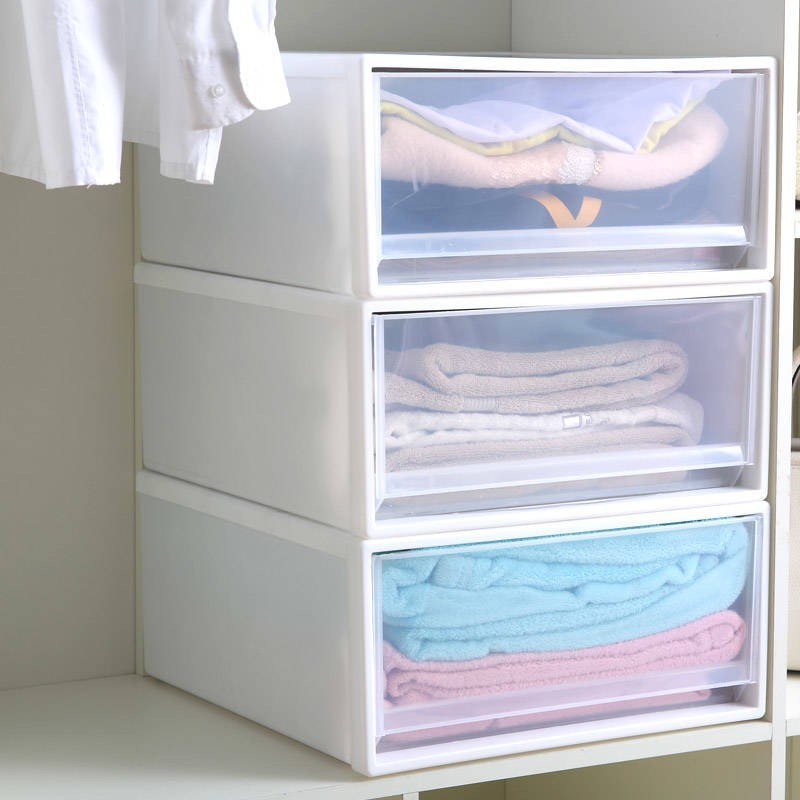 Clothes Storage Box Drawer Type Plastic Storage Box Underwear