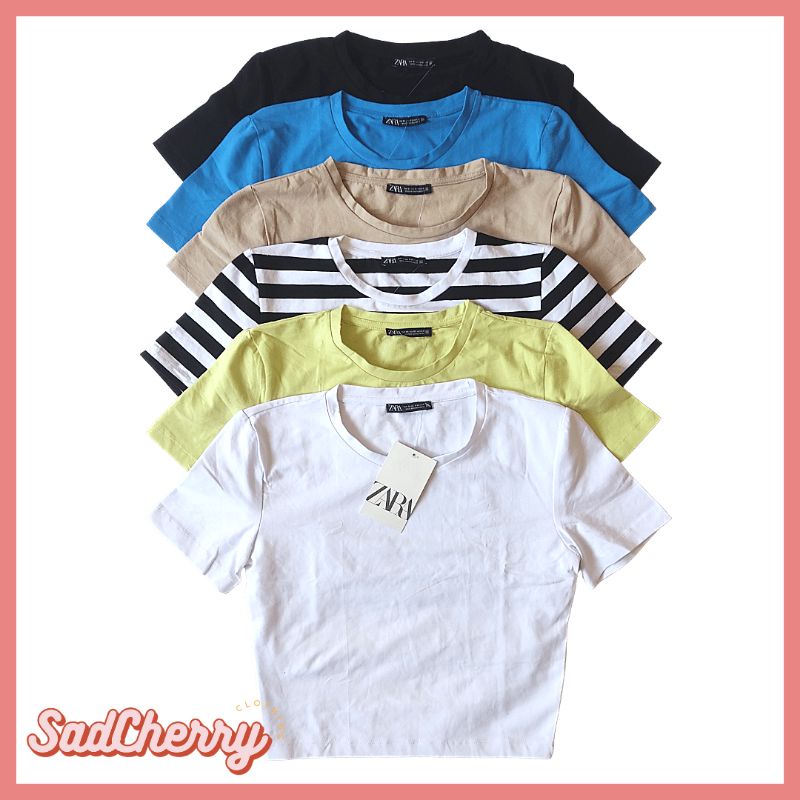 ZARA Cropped TShirt (Authentic) Shopee Philippines