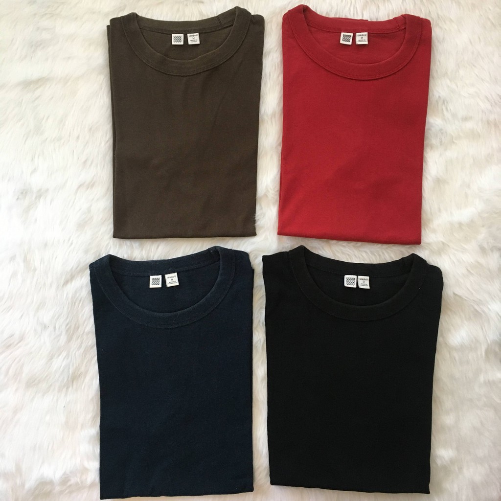 Preloved Uniqlo Regular Fit Basic Tee | Shopee Philippines