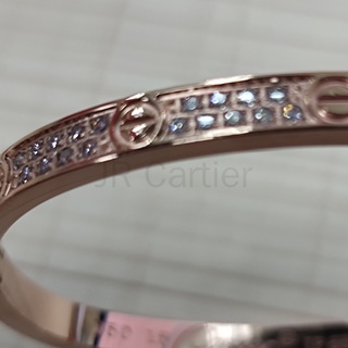 2021 New LOVE BRACELET, SMALL MODEL PAVE PINK GOLD DIAMONDS with a Screwdriver Can Choose Box #3