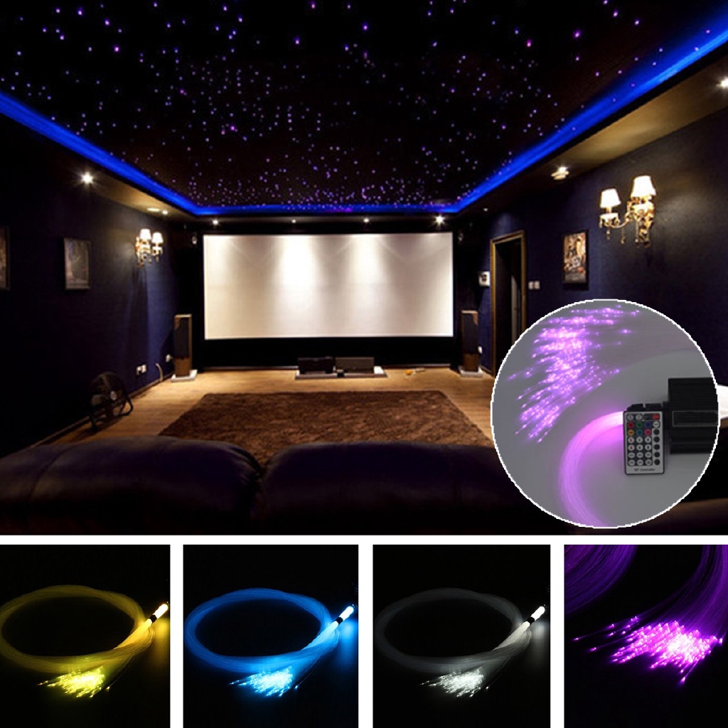 Pure 16w Rgbw Led Fiber Optic Star Ceiling Light Remote Kit