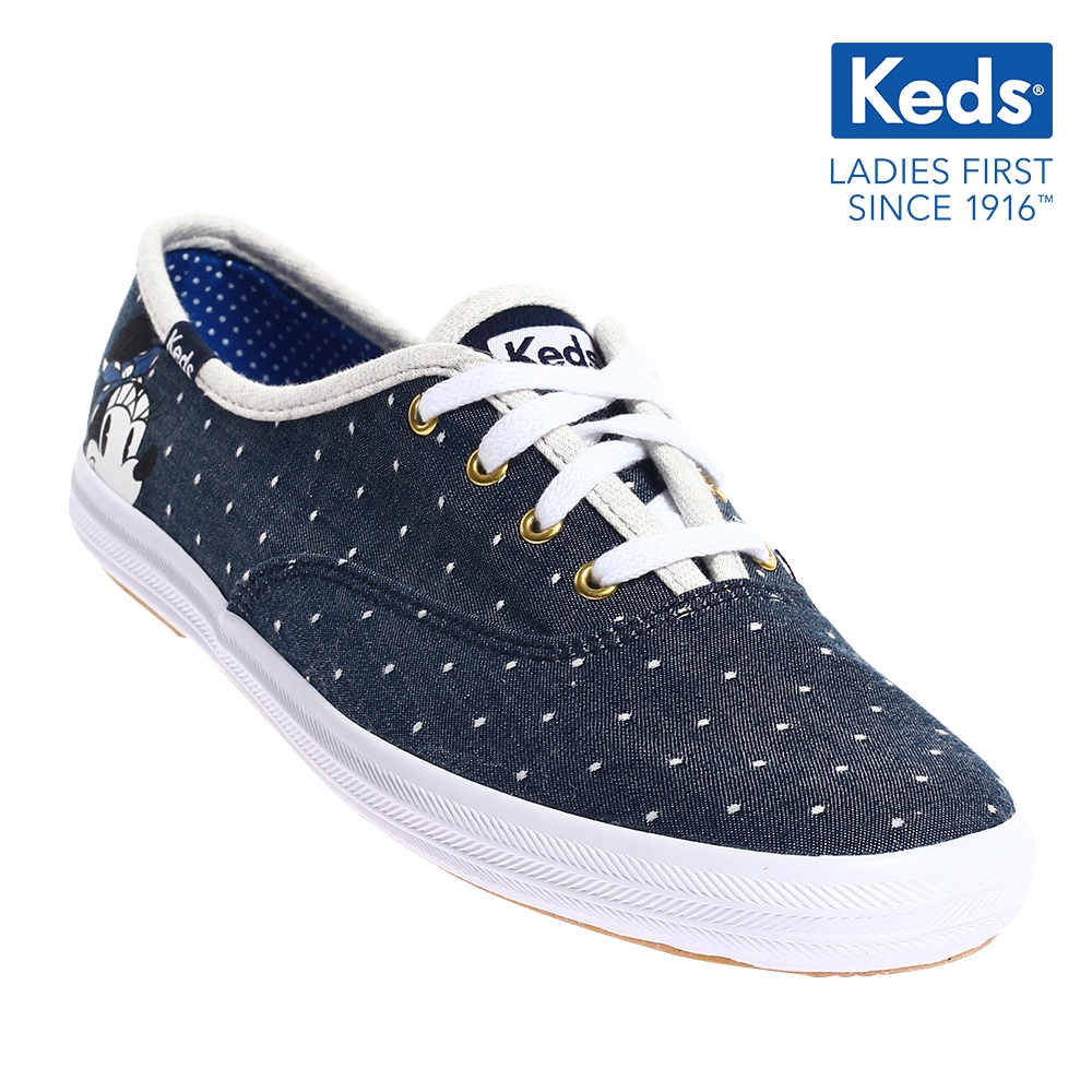 Keds Champion Minnie Polka Canvas Lace Up Sneakers Wf57151