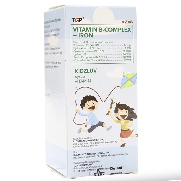 Vitamin B Complex + Lysine + Ferrous Syr 60ml (KIDZLUV)-1 | Shopee ...