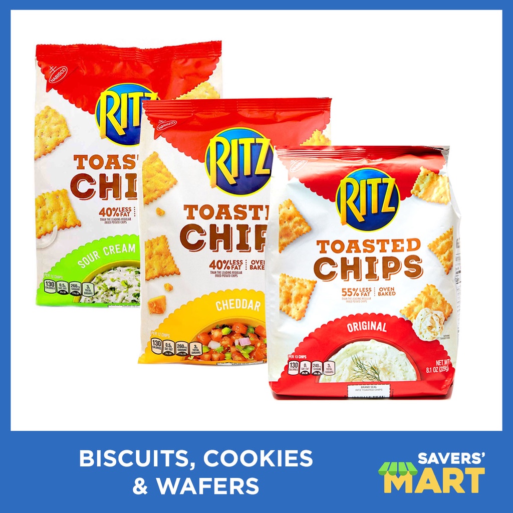 Nabisco Ritz Toasted Chips 229g (Original, Cheddar, Sour Cream ...