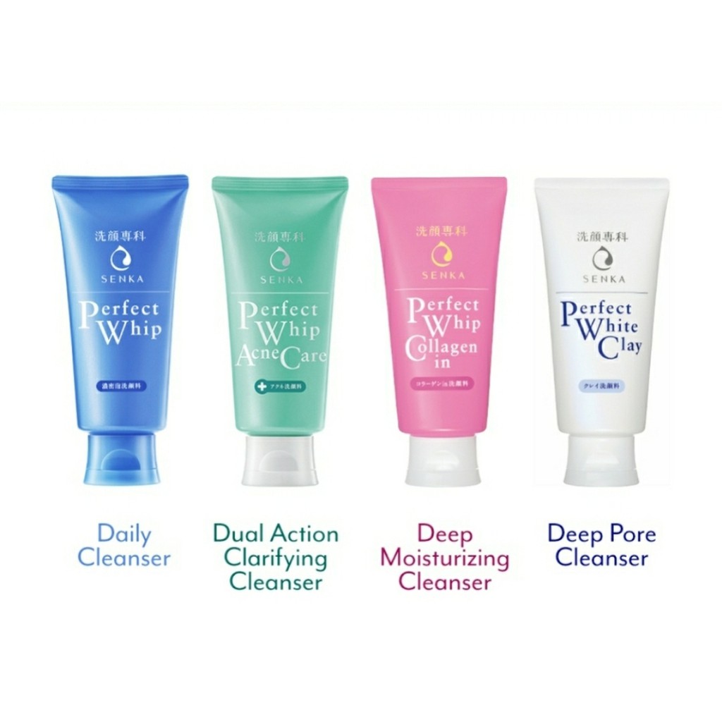 Shiseido Senka Perfect Whip Cleansing Foam ,Collagen in, Perfect White ...