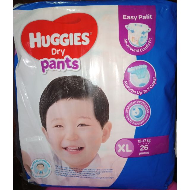 huggies dry pants xl