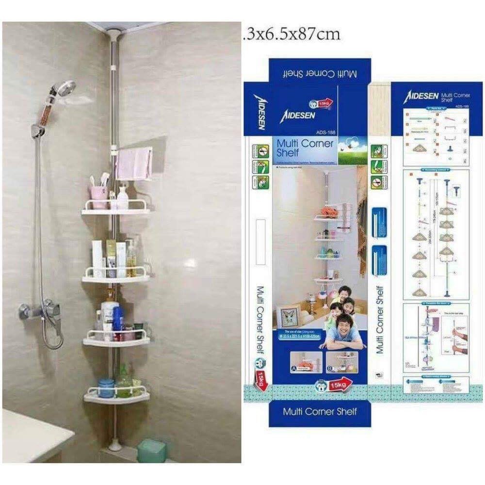 Multi Bathroom Corner Shelf White Shopee Philippines