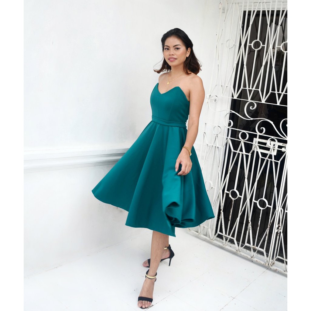 high low tea length dresses