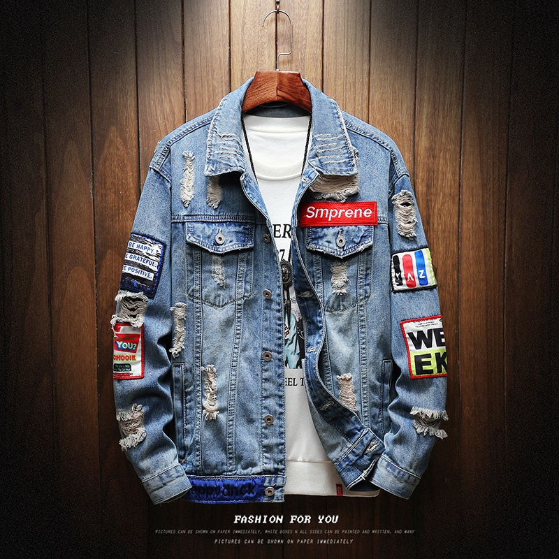 denim jacket streetwear