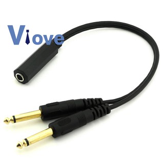 1Pcs 3.5MM Male Plug To 6.35MM Female Jack Mono Adapter Connector Convertor xt