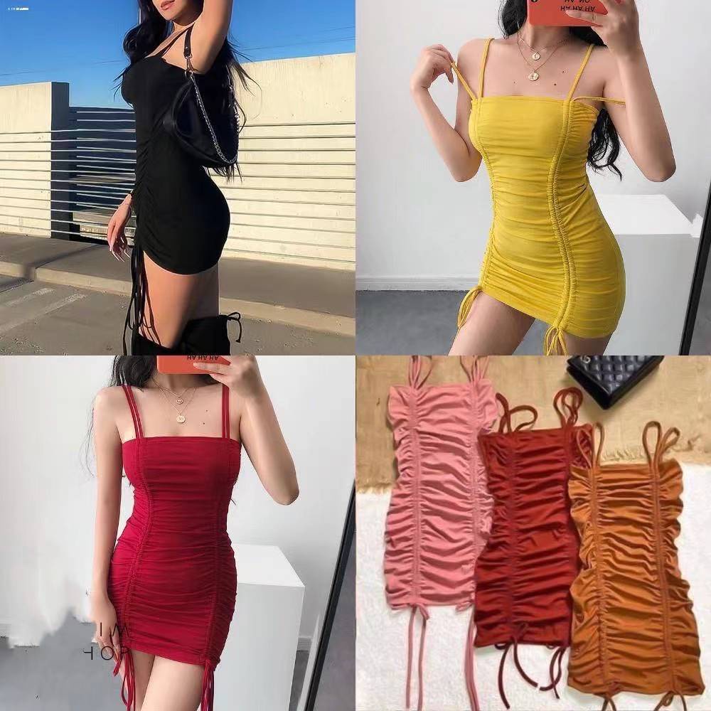 bodycon dress with strings