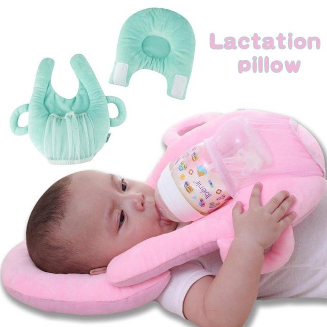 Baby Feeding Bottle Holder Cotton Head Fix Pillow Anti Slip