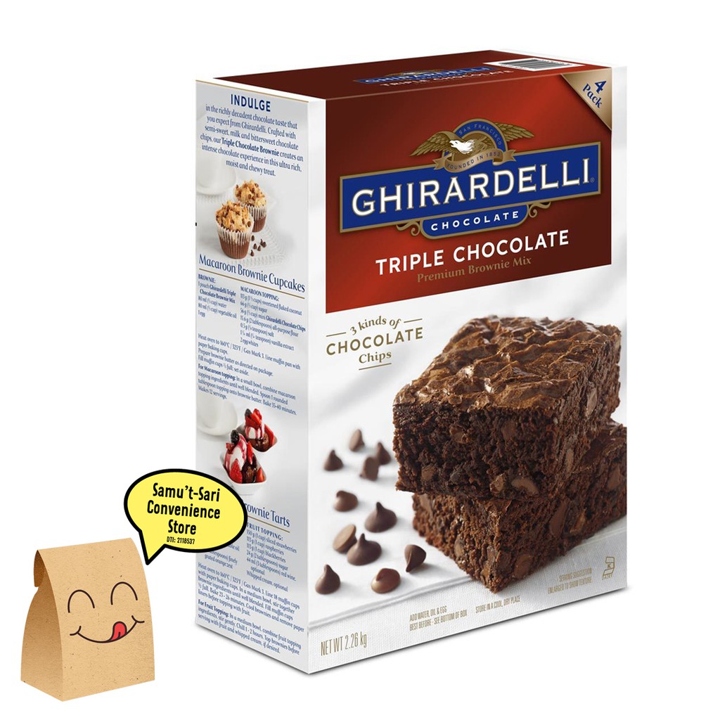 S R Pasabu Y Ghirardelli Triple Chocolate Brownie Mix 0 5kg Shopee Philippines