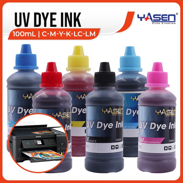 Yasen Uv Dye Ink For Epson Dye Ink 100ml 6 Colors Shopee Philippines 3597